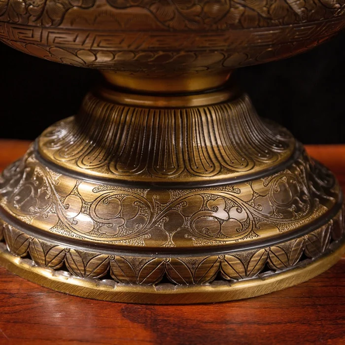 handcrafted brass tea decor