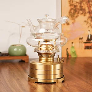 Air lamp, kerosene lamp, boiling water tea stove, new ghee lamp, Chaoshan silk flame tea lamp, oil lamp, complete set of kung fu tea set