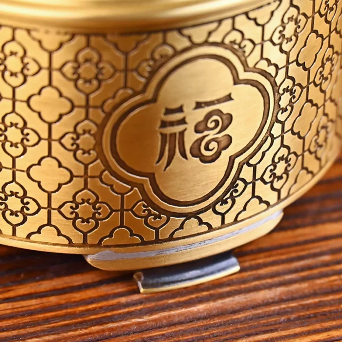 traditional brass tea stove