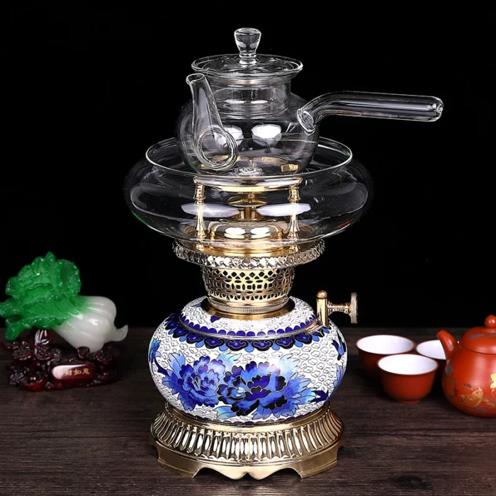 traditional brass tea stove