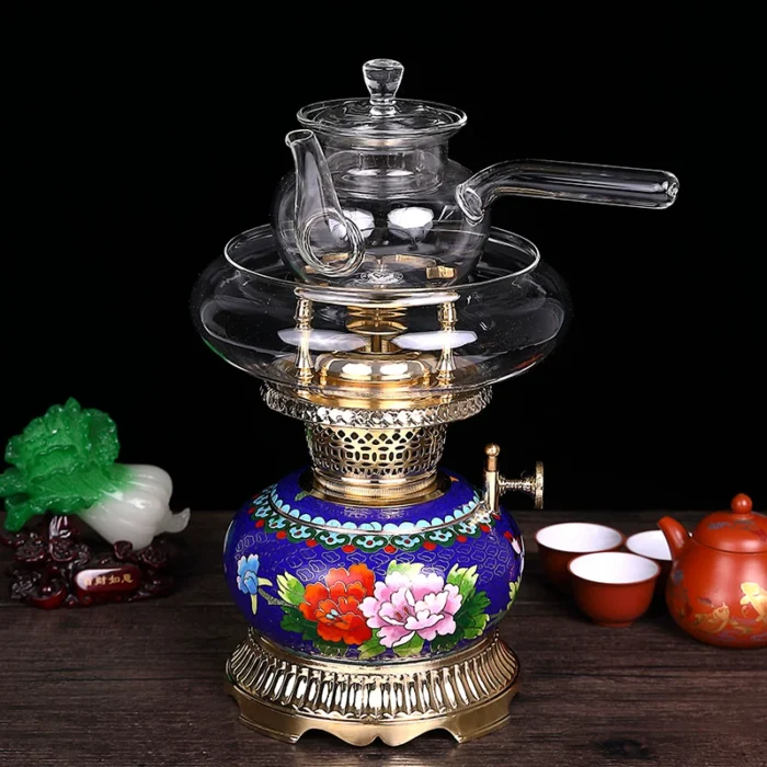 traditional brass tea stove