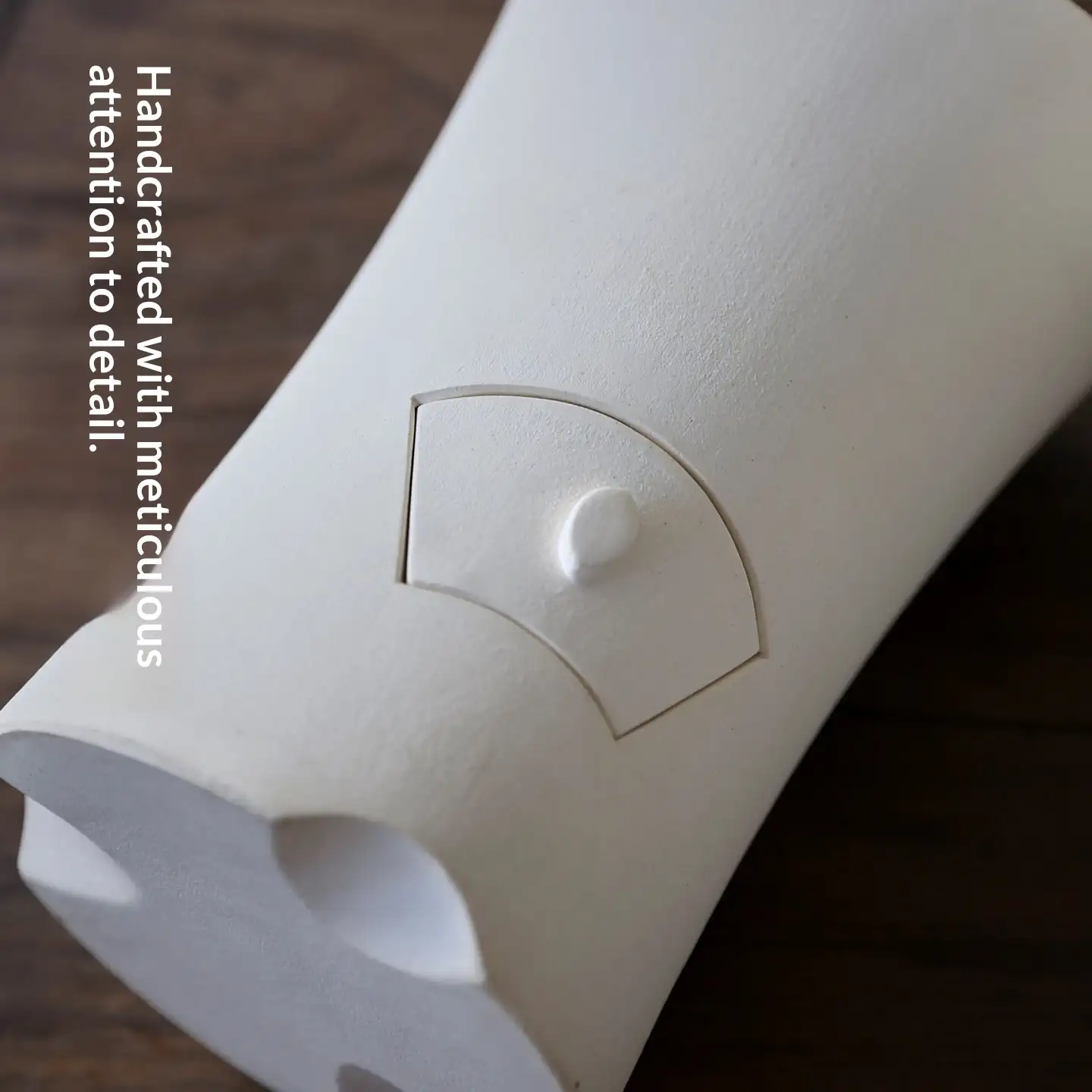 Ceramic white clay tea stove detail